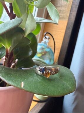 925 Genuine Disney Themed Promise ring - Piglet and Pooh Bear Size 4.5 US